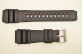 22mm Fits Casio Black Pvc Watch Band Strap AMW-320D AD-520 MD705 AMW330 MD703 - £11.12 GBP