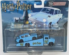 Custom Hot Wheels Team Transport Harry Potter Flying Ford Anglia w/ Real Riders - £135.69 GBP