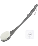 Exfoliating Shower Brush Bath Body Brush Never Mold Back Brush Long Handle - $258.44 MXN