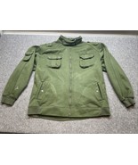Royal Republic Green Zippered Jacket Men&#39;s Size XL Urbanwear Hip Hop KG JD - €42,97 EUR