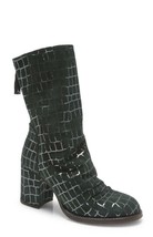 Free People Date Night Elle Block Heel Slouchy Boots Pine Diamonds ( 39.5 ) - £155.52 GBP