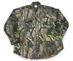 Remington Hunting Button Down Vented Shirt Realtree Green Hardwoods Camo... - $23.27