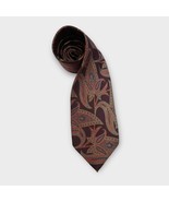 LUCIANO BARBERA dark purple fall tones paisley silk tie made in Italy lu... - $1,220.11 MXN