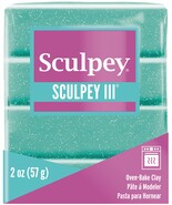 Sculpey III Polymer Clay 2oz Turquoise Glitter - $16.31 CAD