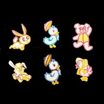 Lot of 6 Patches Bunny Chicks Teddy Easter Embroidered Iron on Sew On Ap... - £5.39 GBP