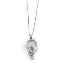 Chopard Happy Diamonds Bubble Pendant 18K White Gold Women Silver One Size - $6,019.20