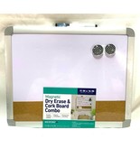 Dry Erase Kit Magnetic Whiteboard Cork Board Magnets Marker Mounting Har... - $11.64