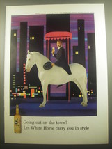 1959 White Horse Scotch Ad - Going out on the town? Let White Horse carry you - £11.98 GBP