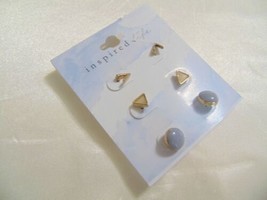 Inspired Life Gold-Tone 3-Pc. Set Geometric Stud Earrings Em410 - $9.59