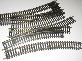 HO BRASS CURVED TRACK  - 8 SECTIONS - GOOD- H39 - $34.77 MXN