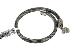 Alex and Ani Silver Drift Wrap Bangle Bracelet, Adjustable NWT - $37.99