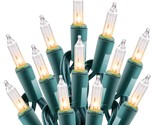 Clear Christmas String Lights 100 Count 25 Feet Incandescent Bulb Mini L... - $19.99