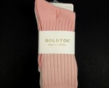 GOLD TOE Designer Collection Womens 6 Pack Ribbed Crew Socks Fits Shoe S... - $22.28