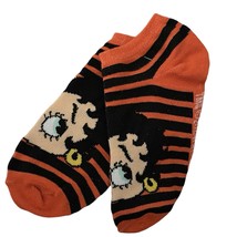 Betty Boop Women Socks. Size 9/11 Orange and Black Ankle Socks Trusted S... - £3.17 GBP