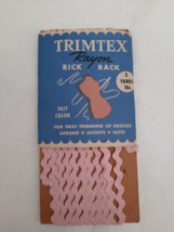 Vintage NIP Trimtex Medium Rick Rack Sewing Trim 100% Rayon ~ Pink ~ 3 Yards - £6.08 GBP