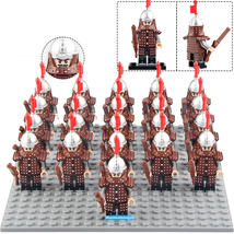 Ancient Chinese Warriors Ming Dynasty Soldiers Lego Moc Minifigures Set 21Pcs - £25.96 GBP