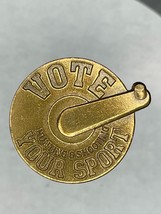 Vote Your Sport Hunting &amp; Shooting Lever Gold Hat Lapel Pin - $11.88