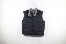 Vtg 90s Streetwear Mens Large Distressed Reversible Duck Down Puffer Vest Jacket - £44.38 GBP