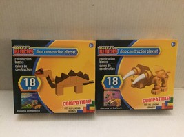 Two NEW Make It Blocks Dinosaur sets - 36 pieces - £8.92 GBP