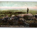 General Warren Statue Little Round Top Gettysburg PA UNP DB Postcard U23 - $3.56