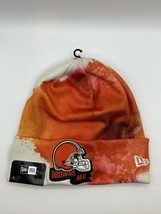 Cleveland Browns New Era 2022 Knit Hat Sideline Ink Tie Dye Cuffed Beanie NWT - £19.96 GBP