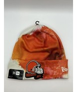 Cleveland Browns New Era 2022 Knit Hat Sideline Ink Tie Dye Cuffed Beani... - £19.58 GBP