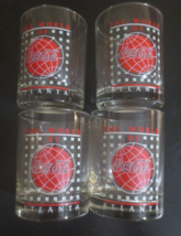 Boxed Set of 4 Coca-Cola World of Coke Atlanta 14 oz Glasses 1987 - $8.66