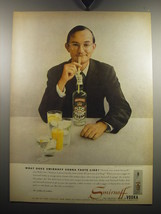 1957 Smirnoff Vodka Ad - Wally Cox - What does Smirnoff Vodka taste like? - $18.49
