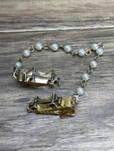Vintage Golden Gate Bridge Beaded Gold Tone Tie Clasp Men's Estate Jewel... - €12,65 EUR