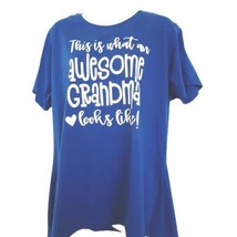 This is What an Awesome Grandma Looks Like Short Sleeve Blue T-Shirt Siz... - £10.18 GBP