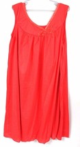 Vintage RETRO Sears Night Gown Lipstick Red  1960s NWOT Nylon  L 38-40 - $34.75