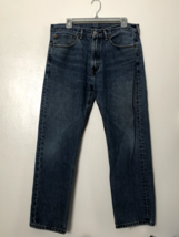Levi&#39;s Blue Denim 505 Regular Stretch Jeans Womens 34 x 30 - £15.83 GBP