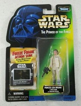 Star Wars Power Of The Force Princess Leia Organa With Freeze Frame Slide 1998 - £12.88 GBP