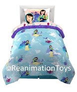5pcs Disney Mulan Twin Size Bed Bedding Sheets Pillow Reversible Comfort... - £58.63 GBP