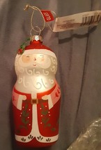 Ashland glass santa  ornament-  -NEW - $9.89