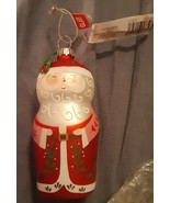 Ashland glass santa  ornament-  -NEW - $9.89