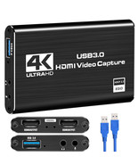 Brand New 4K Audio Video Capture Card, Usb 3.0 Hdmi Video Capture Device... - $34.99