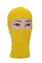 Yellow - 2 Pc Ninja Balaclava Skinny Lightweight Warmer One Hole - $18.99