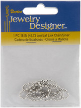 Ball Link Chain 18 Inches Silver - £12.74 GBP