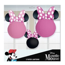 Unique Disney Minnie Mouse Ears 1 Ct 3-Pack Pink Polka Dot Birthday Decorations - £10.95 GBP