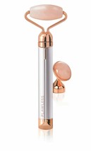 Finishing Touch Flawless Contour Vibrating Facial Roller &amp; Massager, Rose Quartz - £19.17 GBP