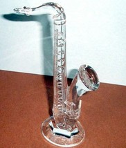 Waterford Saxophone Crystal Sculpture 9.5&quot; H Made in Ireland #141874 New - £219.82 GBP
