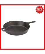 Heavy-Duty 12-Inch Cast Iron Skillet: Ideal for Frying, Baking &amp; More - $29.69