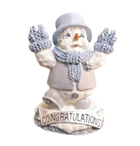 Encore Snow Buddies Mayor Blustery Congratulations 96522 NIB 2001 3.5&quot; x 2.25&quot; - £9.97 GBP