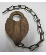 Antique Brass Hansl Mfg Railroad Lock NO KEY CRI &amp; PRR - $39.59