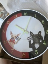 Chihuahua And French Bulldog Wall Clock - £15.64 GBP