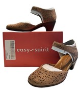 Easy Spirit Womens CINDIE Leather Round Toe Ankle Natural Nubuck Biscuit... - $59.39