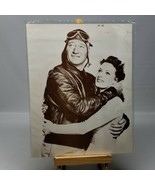 Vintage 11x14 Photo Poster of John Wayne and Janet Leigh from Jet Pilot - $16.71