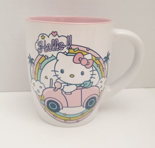 Primary image for Hello Kitty Sanrio Oversized Ceramic Mug 25 Oz Pink & White Brand New