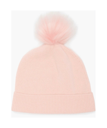 Nordstrom Faux Fur Cashmere Pompom Beanie, Pink, 100% Cashmere, NWT - $67.01 CAD